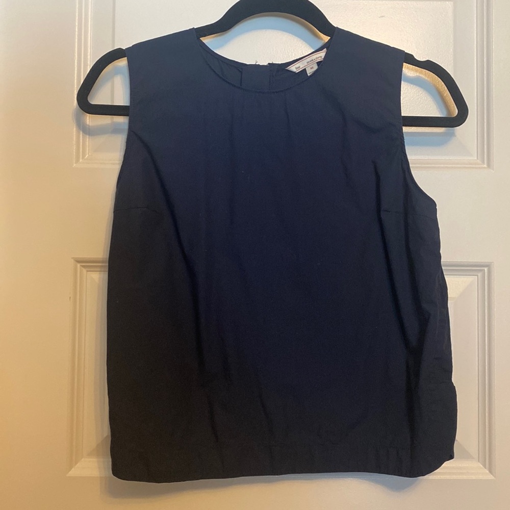 Gap navy woven cotton tank